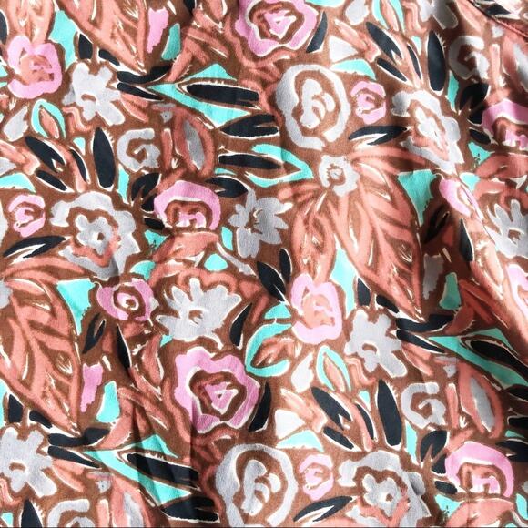 I LOVE H81 Womens Medium Floral Casual Summer Button Front  Racerback Tank Top - Picture 5 of 6